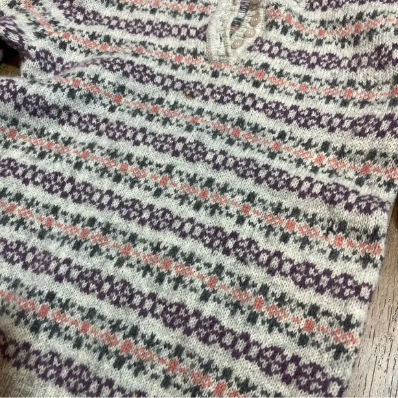 Vintage 90’s 100% Wool Sweater Vintage Wool Sweater Vintage Sweater Shetland - Picture 4 of 11